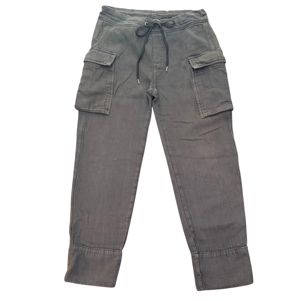 James Perse Size 1/S/US4 Cotton Cargo Utility Cropped Cuff Pants